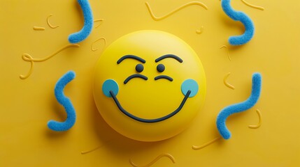 "Happy, sad, angry, and diverse expression emoji balls and hearts  on a yellow and white background, featuring empty space for copy and a glowing ball background."
heart shape background abstract 
