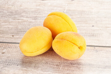 Ripe sweet juicy apricot heap