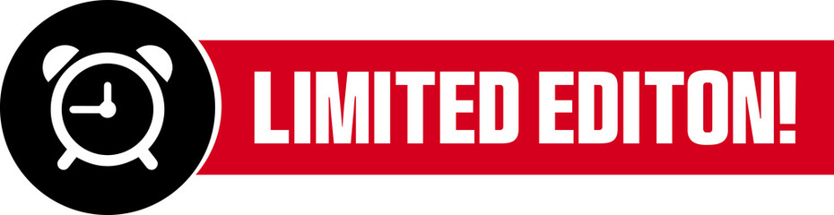 Limited Edition E-Commerce Sales Label Button Offer Tags & Design Marketing Symbol Vector Illustration