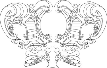 Sketch vector illustration design drawing decoration ornament symbol logo icon classic vintage ethnic