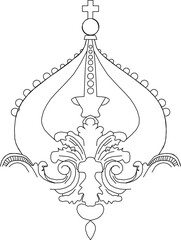 Sketch vector illustration design drawing decoration ornament symbol logo icon classic vintage ethnic 