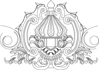 Sketch vector illustration design drawing decoration ornament symbol logo icon classic vintage ethnic