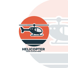 Obraz premium Simple Awesome Helicopter Logo Design