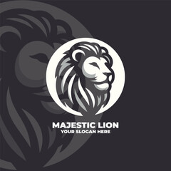 The Majectic Lion Logo Vector Design