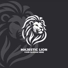 The Majectic Lion Logo Vector Design