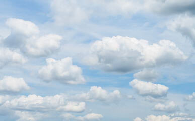 sky landscape white fluffy clouds sunlight backround blue light freedom
