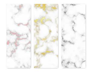 Set of marble texture backgrounds