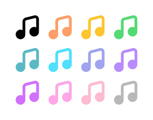 Editable vector music song icon. Black, transparent white background. Part of a big icon set family. Perfect for web and app interfaces, presentations, infographics, etc
