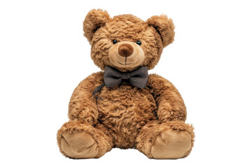 Obraz premium Brown teddy bear isolated on transparent background
