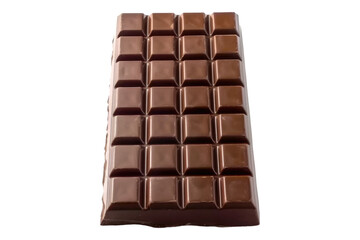 Obraz premium Chocolate bar isolated on transparent background