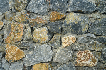 Wall of stones as a texture for background