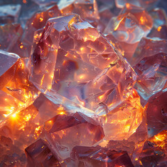 Close-Up of Titanium Dioxide Crystals- A detailed macro shot of titanium dioxide crystals showcasing their unique structure and reflective surfaces.