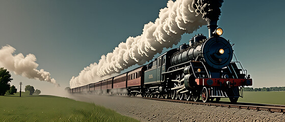 In the annals of industrial history, the steam locomotive stands as a symbol of power and progress, churning across vast landscapes with unwavering determination.