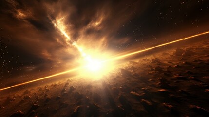 Dive deep into the surreal dark beauty of the cosmic void with this ethereal masterpiece.