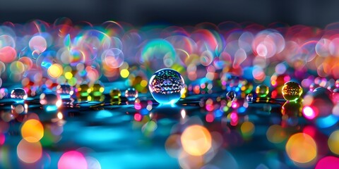 Captivating virtual classroom in quantum computing showcasing vibrant quantum bits entanglements. Concept Quantum Computing, Virtual Classroom, Quantum Bits, Entanglements