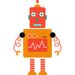 Robot Toy Illustration