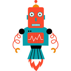 Robot Toy Illustration