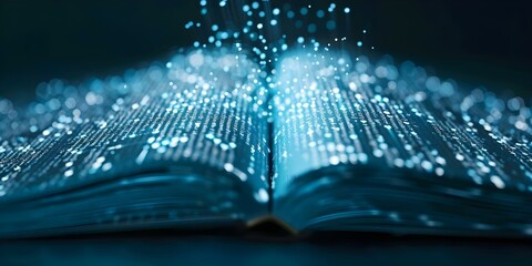 Transforming Book Pages into Digital Data Streams for Technology Integration in Education. Concept Educational technology, Digital transformation, Book digitization, Data integration