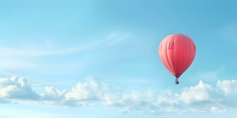Obraz premium Family in hot air balloon scenic view joy on faces Simplistic illustration. Concept Family Portraits, Hot Air Balloon, Scenic Views, Joyful Moments, Simplistic Illustration