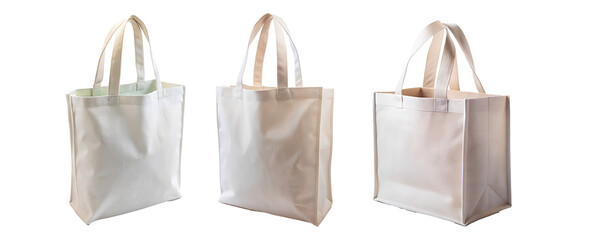 Eco-friendly canvas white bag