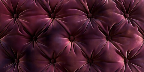 Tufted leather red furniture semaless luxury pattern background. Buttons sofa texture. vector. Cushion elegant classic soft furniture. Graphic illustration