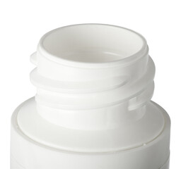 plastic white medicine bottle