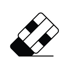 eraser icon with white background vector stock illustration