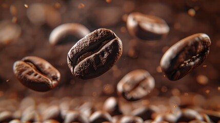 Fototapeta premium The roasted coffee beans
