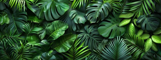  A tight shot of numerous plants, both sides adorned with abundant green foliage