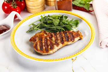 Delicous grilled pork meat steak