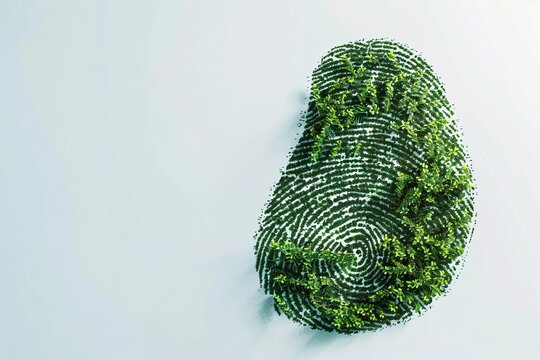 Green Fingerprint: A Symbol of Nature's Impact