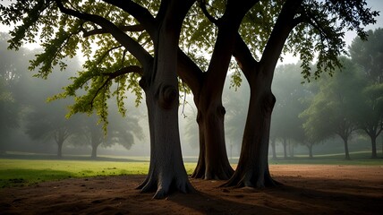 morning in the forest