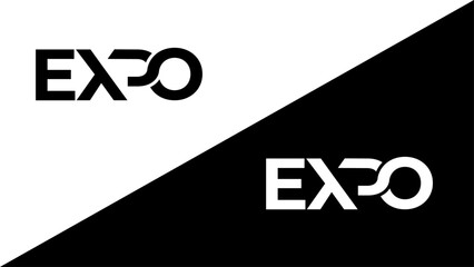 EXPO TYPOGRAPHY BRAND CLASSIC LETTERING LOGO WITH SPECIAL CHARACTER 