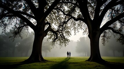 morning in the forest