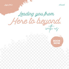 travelling adventure banner design vector template for trip tour vacations and adventure 