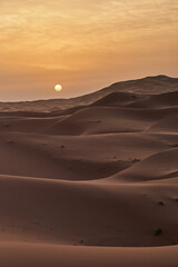 Sunset Over Merzouga Dunes