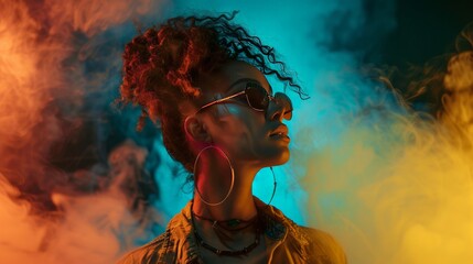 Techno Music, Neon Lighting