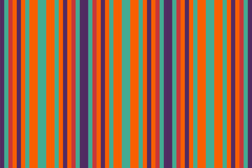 Multicolored seamless vertical pattern, cover textile lines stripe. Dimensional vector texture background fabric in bright and teal colors.