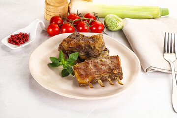 Roasted Lamb ribs with spices