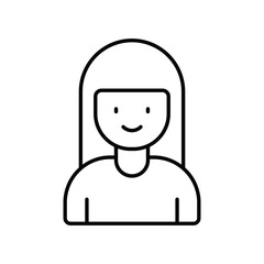 student icon with white background vector stock illustration