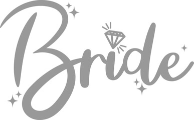 Bride Quote Bridal Vector Graphic Illustration Image