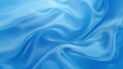 Fototapeta premium Soft gradient light blue fabric with gentle waves
