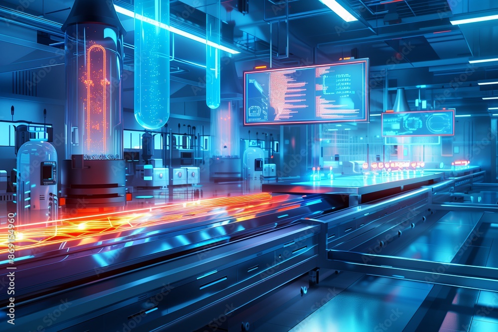 Poster Technology digital science for future abstract. Computing network futuristic communication.