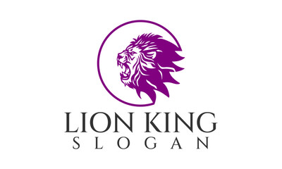 king lion, gradient lion logo, king lion logo, animal, illustration, icon, head, vector, king, mascot, symbol, wild, lion, 