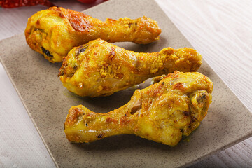 Roasted Chicken leg drumsticks with curry sauce