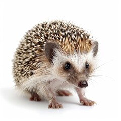 Obraz premium baby hedgehog isolated on white background