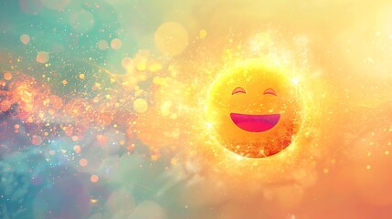 emoji ball background with happy sad angry and many others face expression emoji ball background isolated in the yellow and white background with empty space for copy and glowing ball background 