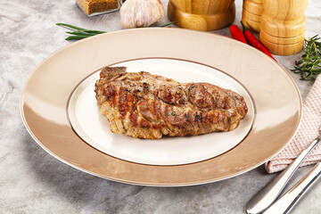 Grilled pork sirloin for dinner