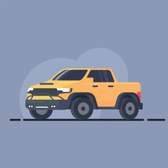 Outdoor Car Flat design illustration