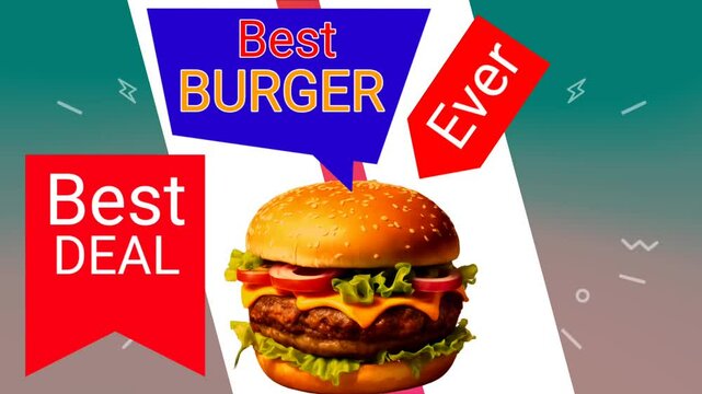 Best BurgerEver Best Deals 50% off Order Now video template